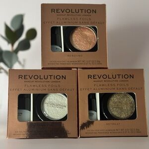 Makeup Revolution Flawless Foils Trio - Copper, Silver, Gold